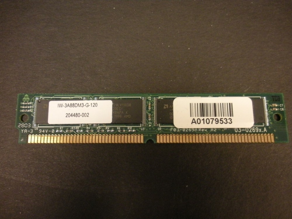 Printronix 204480-002 8MB Flash SIMM Memory