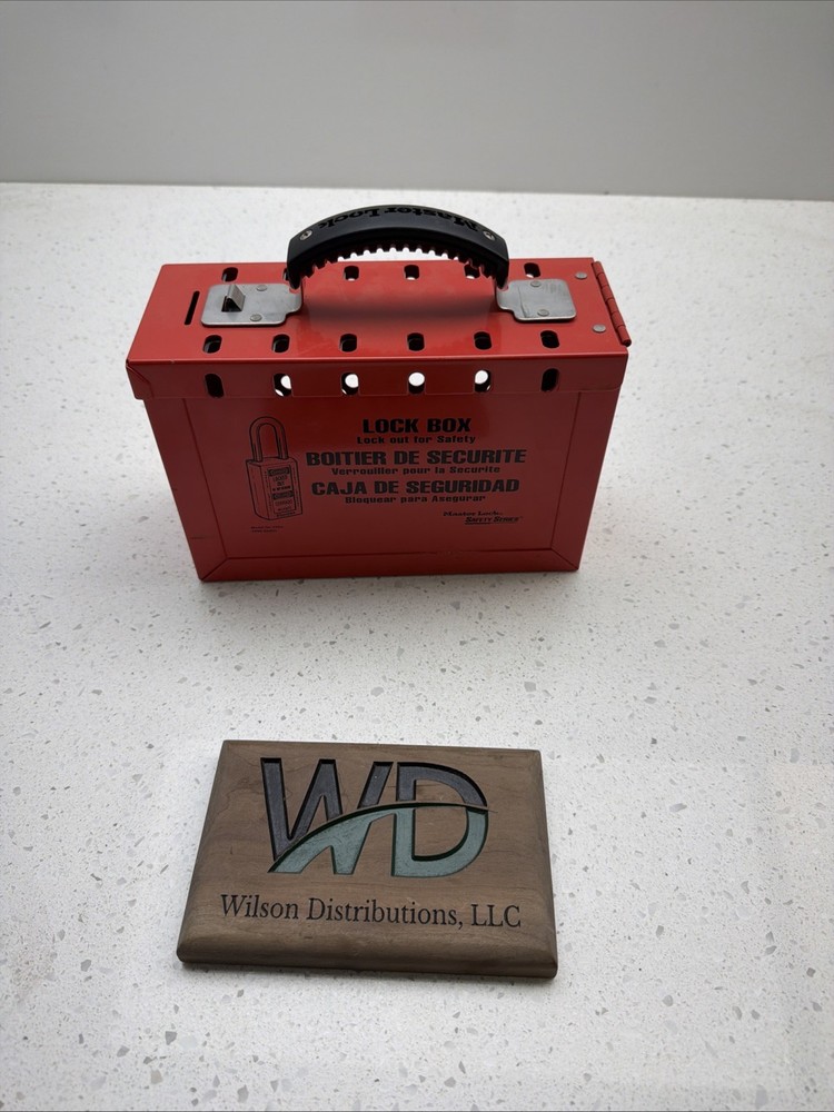 MASTER LOCK 498A Group Lockout Box,12 Locks Max No Locks