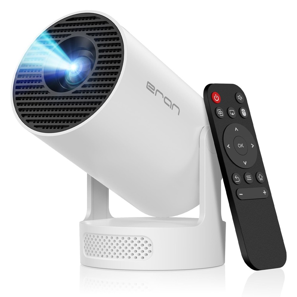 Mini Portable Projector with 4K Support, Bluetooth 5.4 WIFI6, 5watt Sound Bas...