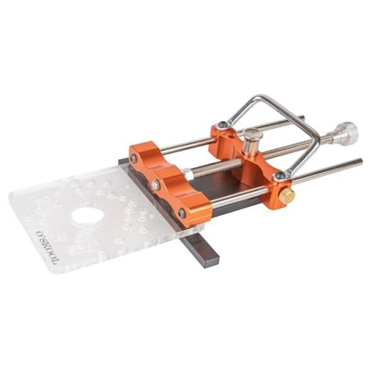 Router Guide Rail Adapter with Quick-Adjust System for Arc Cutting & Multi