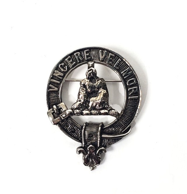 MacLaine Clan Crest Cap Badge/Brooch