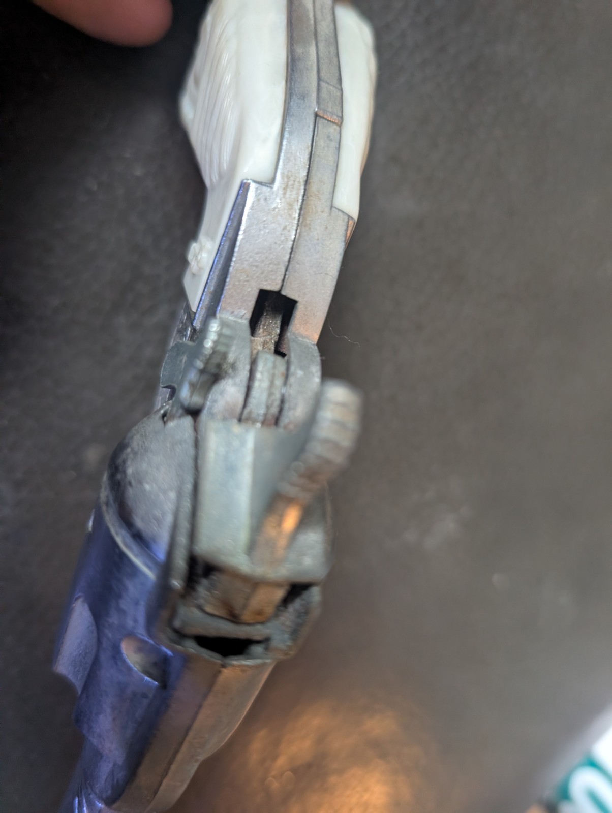 Vintage Rare Kilgore Roy Rogers Cap Gun Horse Grips Working Excellent