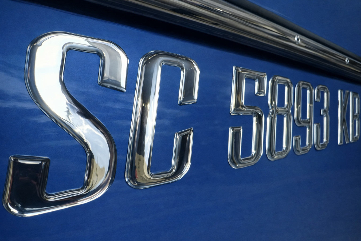 Chrome Boat Registration Numbers Letters 3D Raised Domed Marine Decals