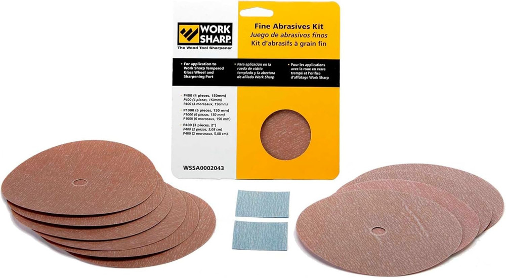 Fine Abrasive Kit for Work Sharp WS3000 Wood Tool Sharpener WSSA0002043