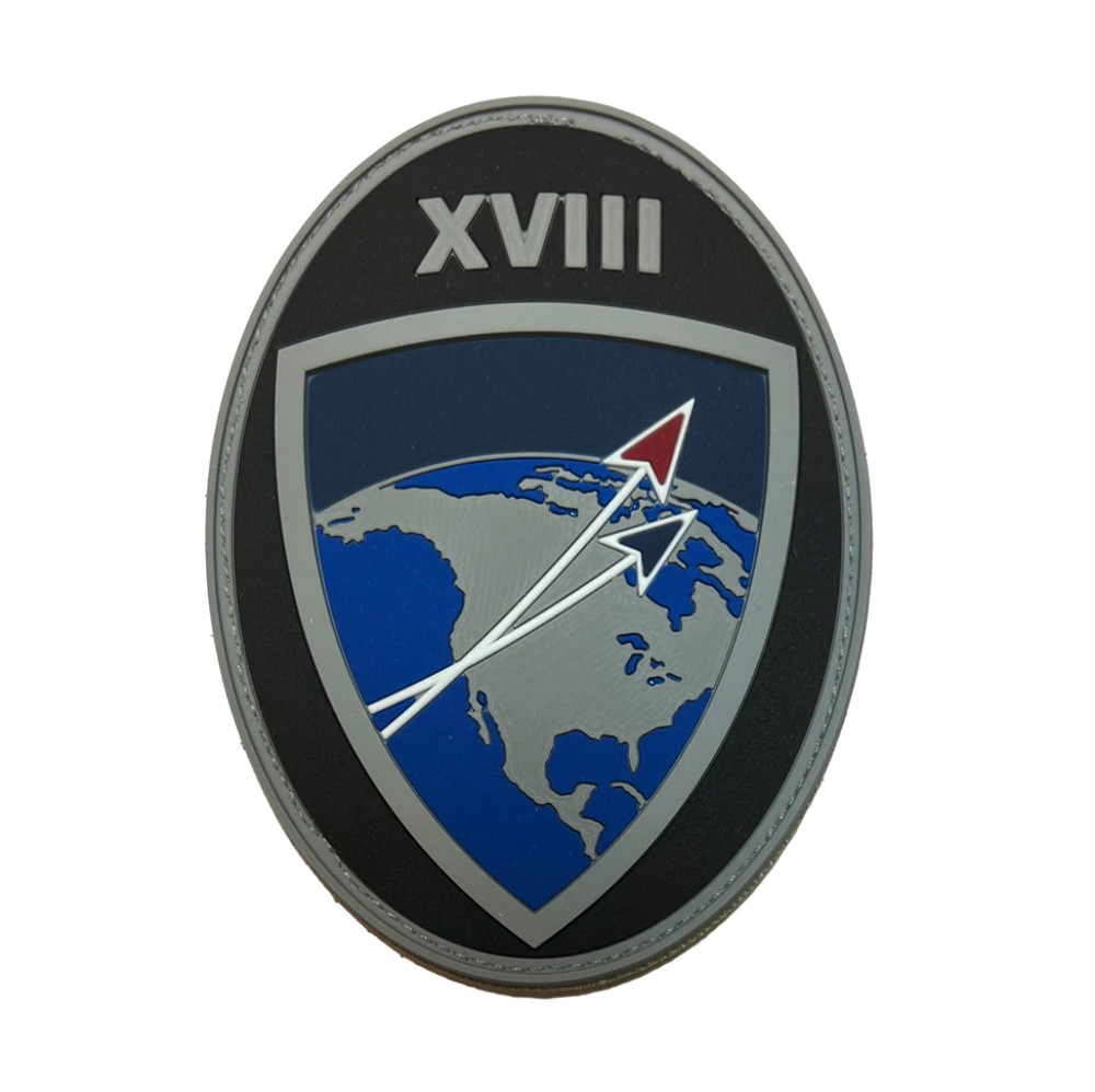 GENUINE U.S. SPACE FORCE PVC PATCH 18TH SPACE DEFENSE SQUADRON WITH HOOK