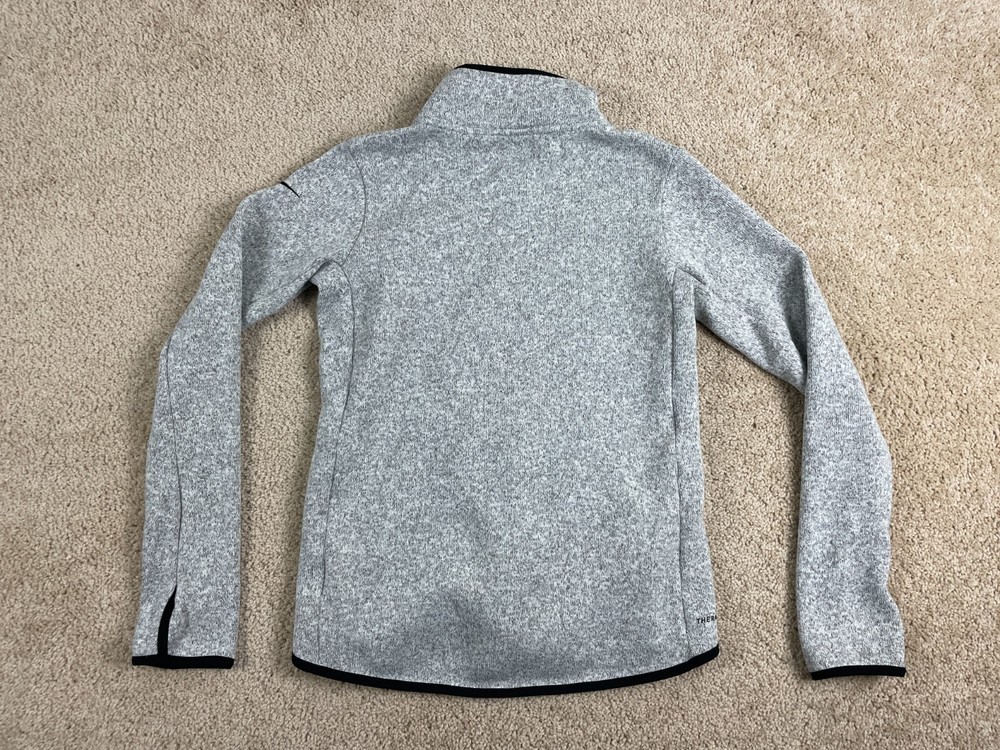 Nike Basic Jacket Mens Medium Full Zip Collared Therma Fit Swoosh Logo Gray