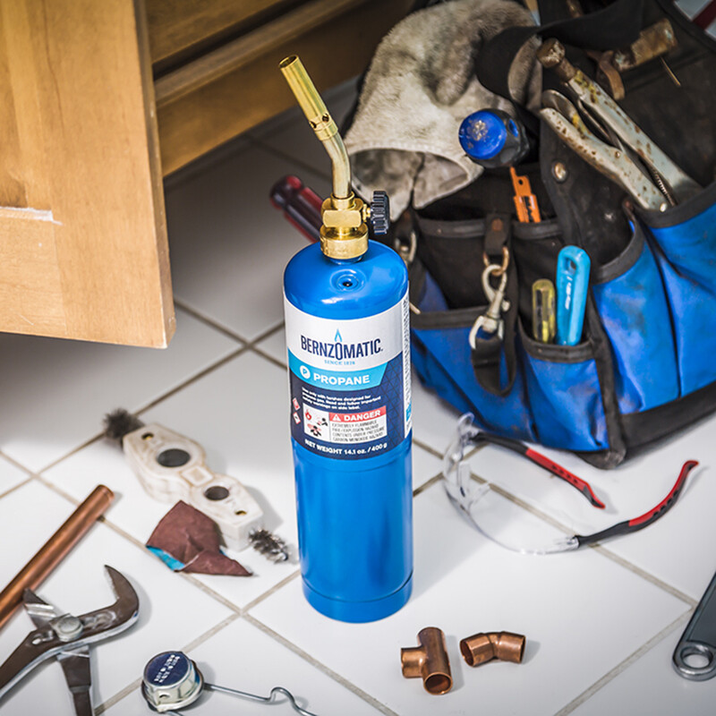 Bernzomatic UL2317 Durable Brass Torch Head for 14.1 and 16 oz. Propane Fuel Cyl