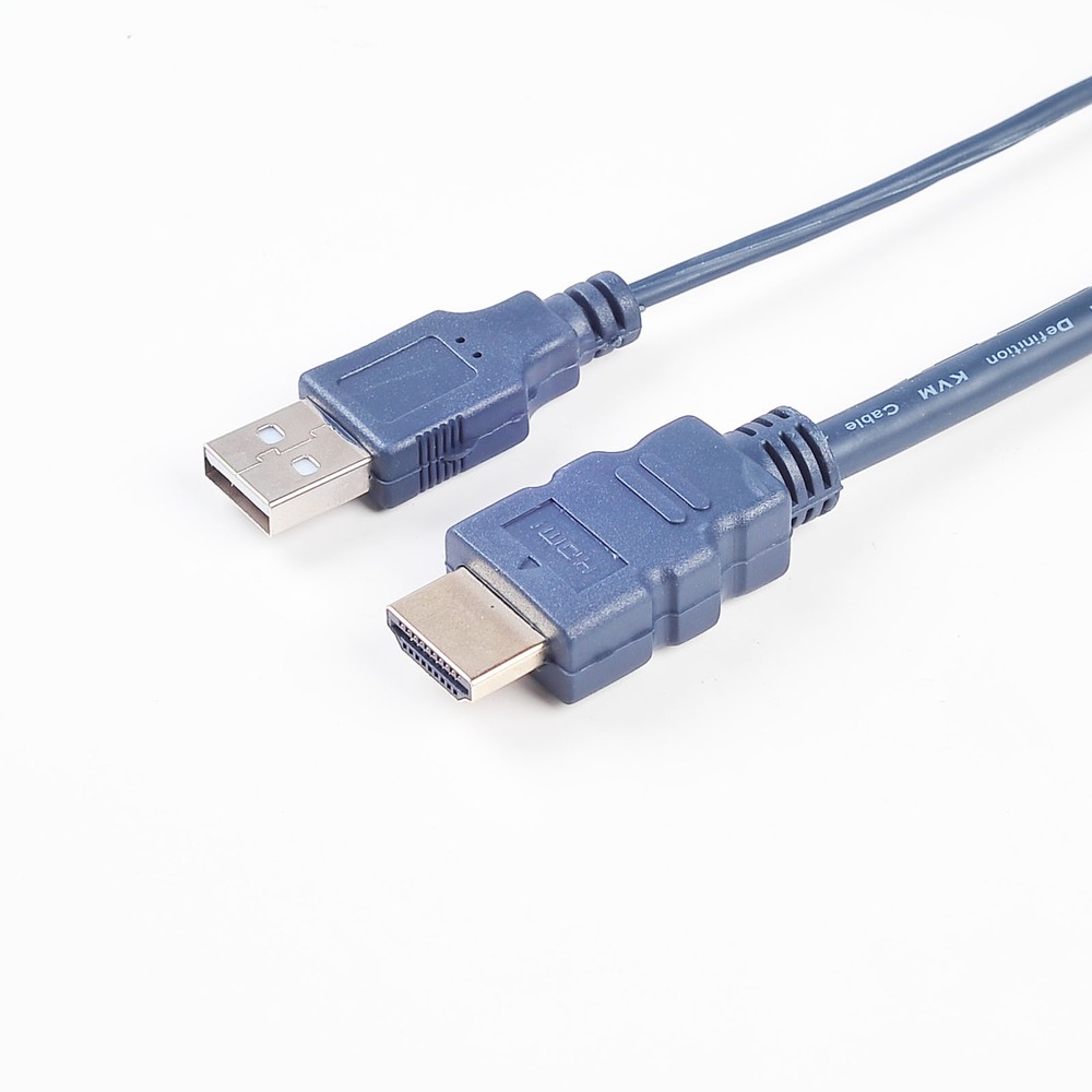 Dual Port HDMI-compatible KVM USB Switch Switcher a Single Console f 2 Computer