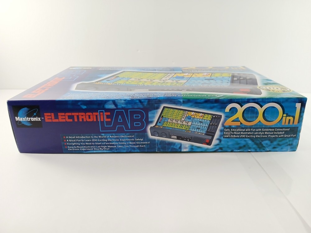 Maxitronix ELECTRONIC LEARNING LAB With 200 Educational Wiring Projects COMPLETE