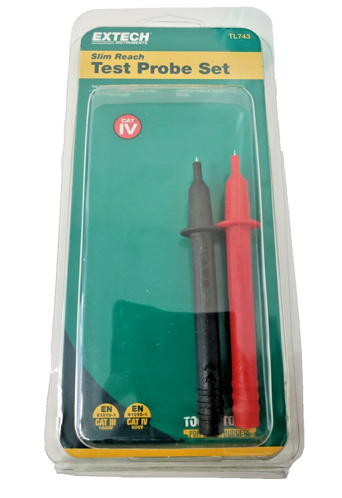 Extech TL743: Slim Reach Test Probe Set