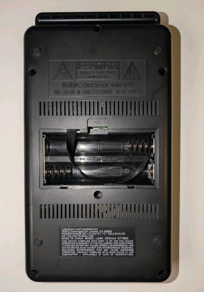 Lakeshore Learning Portable CD Player JJ665 Tested