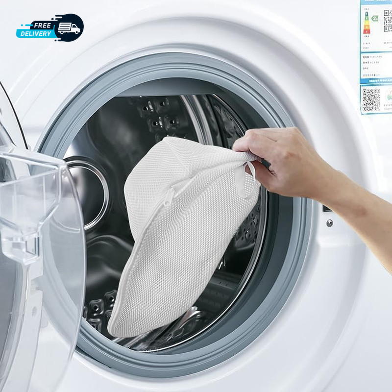 Hat Washer Cage with Snap Lock - Machine/Dryer Safe Compact Hat Cleaner