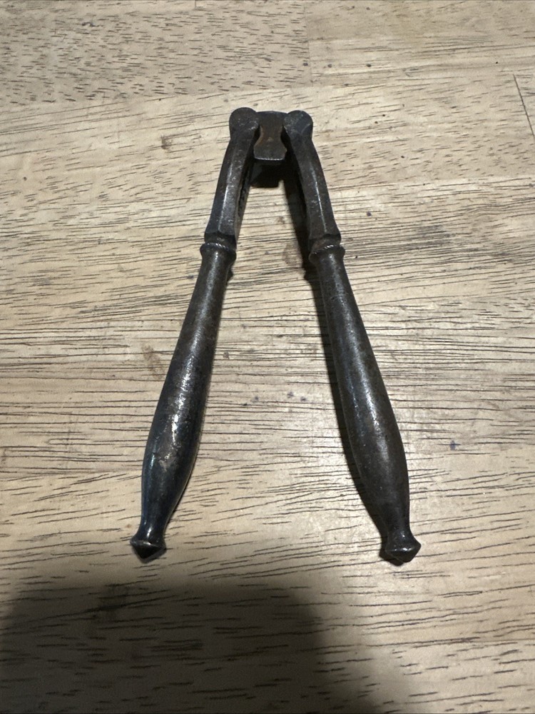 Vintage Open Side Metal Nut Cracker - Bx