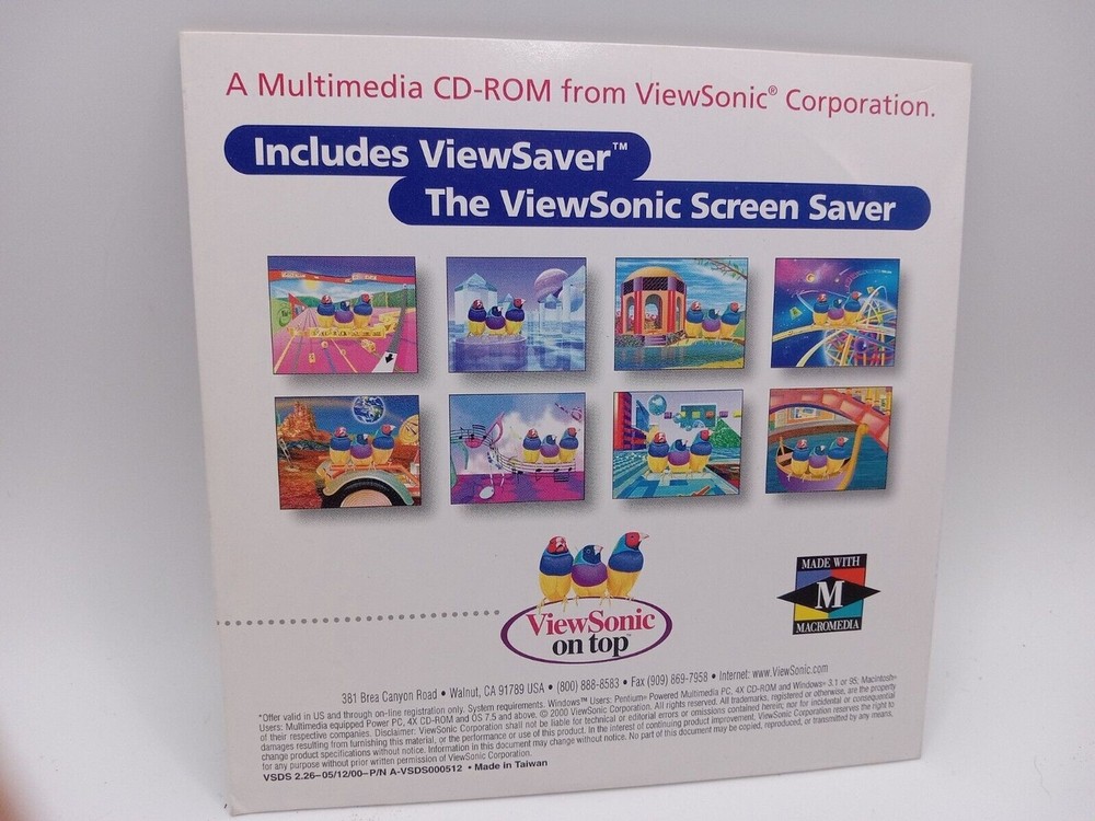 ViewSonic Display Suite Software Installation CD, Mac OS & Windows / A-CD-VSWW2