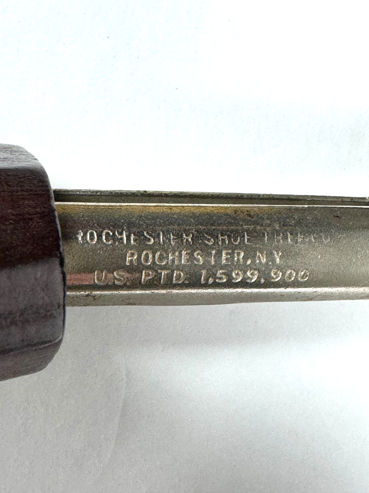 Vintage Rochester Shoe Tree Company Wooden Shoe Trees Mens SIze 5 Split Toe USA