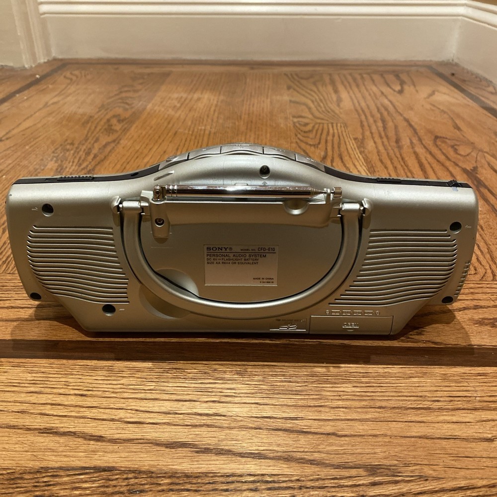 Sony Radio AM FM CD Boombox CFD-E10 Audio System Missing Play Mode Button