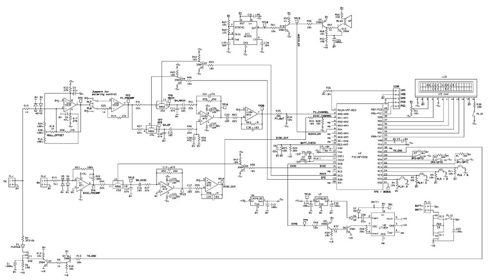 VOODOO PULSE INDUCTION METAL DETECTOR PCB Rev C BOARD ONLY