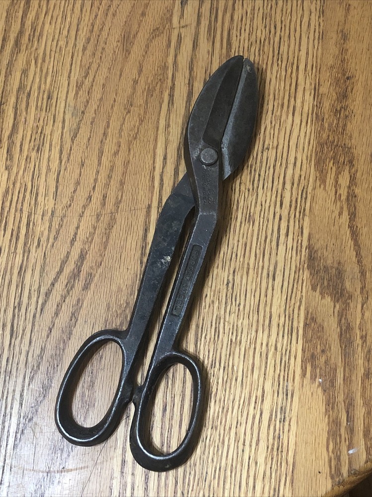 Vintage Easycut Tin Snips & Shears  Solid Steel  11" Cutters !