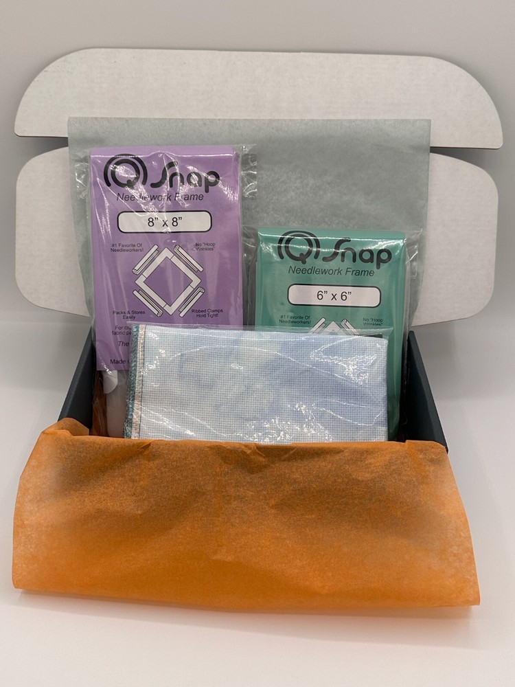 Q-Snap Needlework Frame Set with Hand-Dyed Fabric by VolcanoStitching