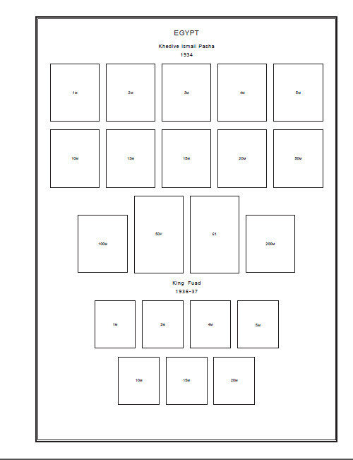 PRINTED EGYPT 1866-2010 + 2011-2020 STAMP ALBUM PAGES (342 pages)