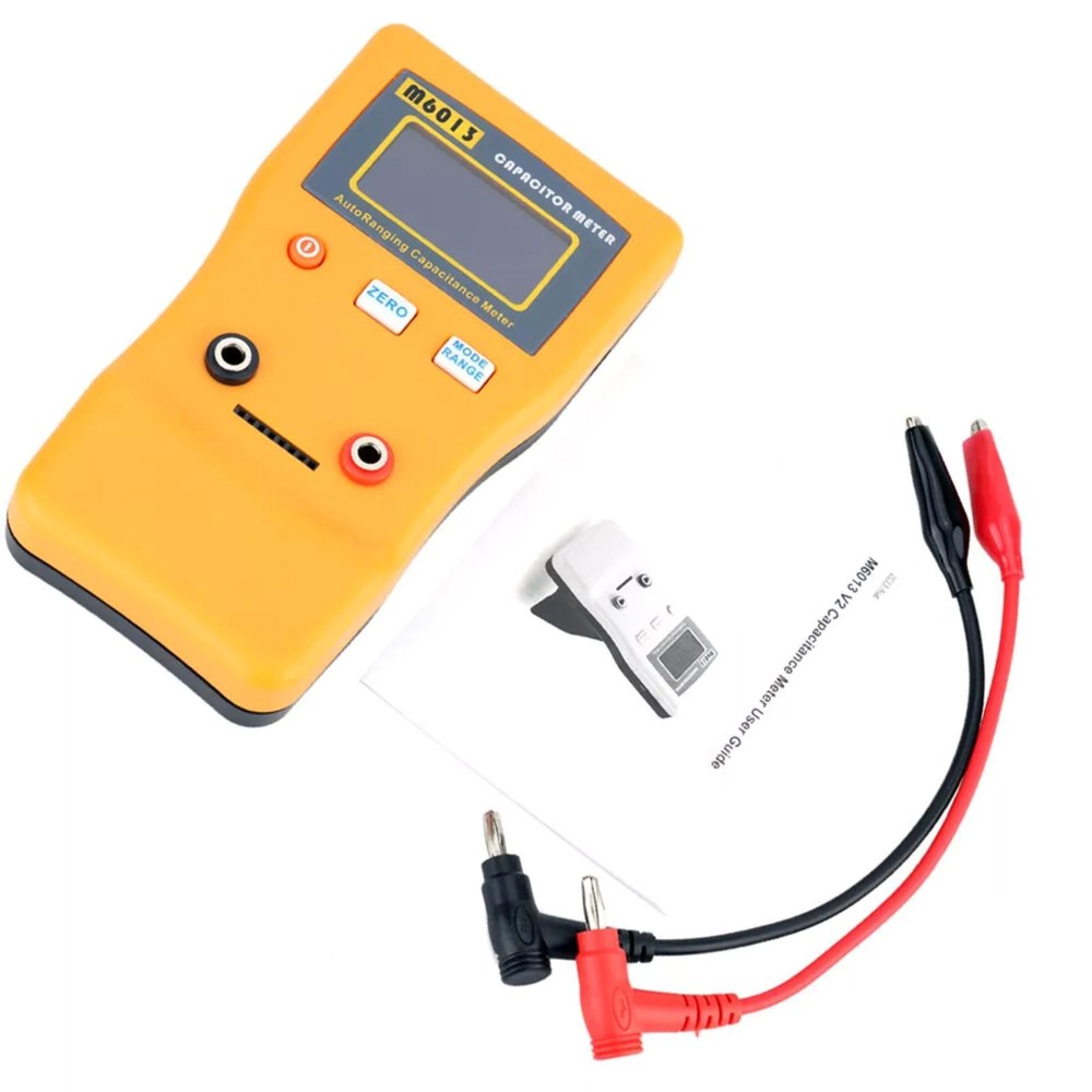 1Pc M6013 Capacitor Meter Auto Rang Measuring Capacitance Tester Instrument