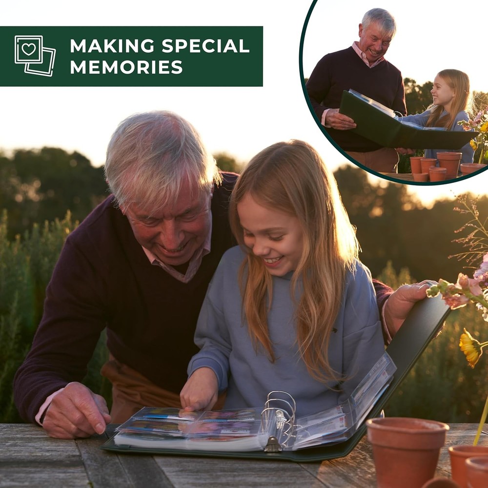 Seed Storage Organizer Binder - Seed Packet Organizer with 50 Pack Sheet Prot...