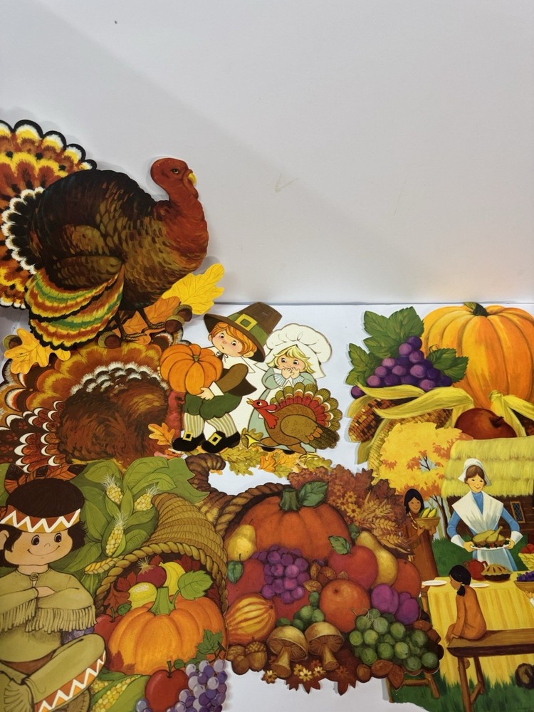 Decorations Fall Thanksgiving Vintage 80s Hallmark