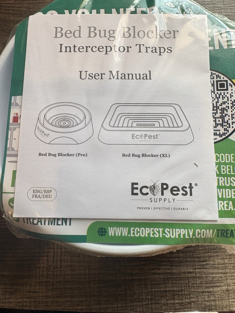 Bed Bug Interceptors – 4 Pack | Bed Bug Blocker (Pro) Interceptor Traps | Insect