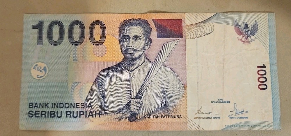 2000 Indonesia 1000 Rupiah Note