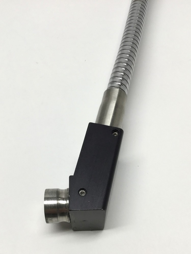 Dual Branch Fiber Optic Microscope Light Guide, Flex Gooseneck, 5/8" Input, 18"L