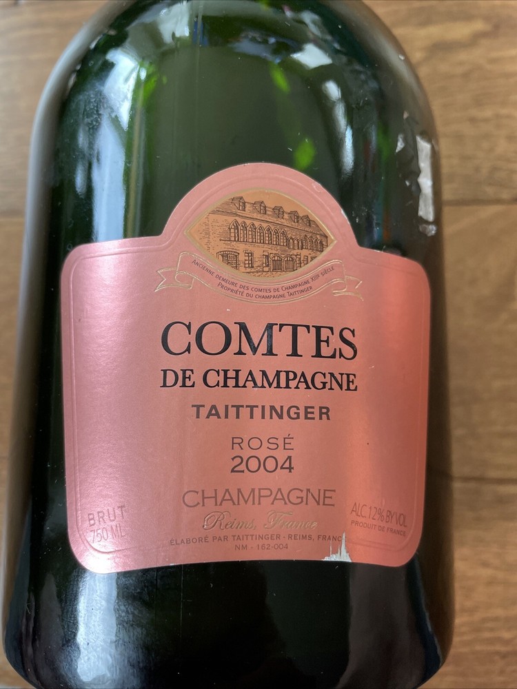 EMPTY BOTTLE Comtes De Champagne Taittinger Rose 2004