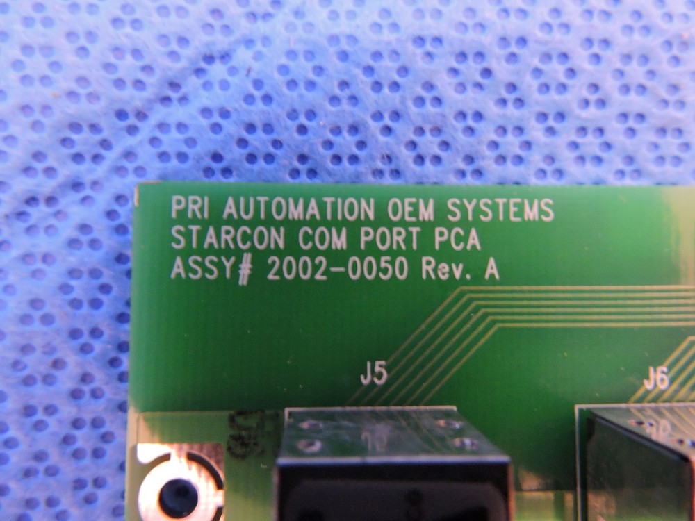 Brooks PRI Equipe Automation COM Port Communication PCA Starcon Robot Controller
