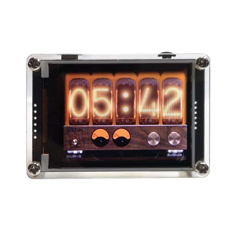 2.4 Inch Glow clock Audio Level Indicator Rhythm Analyzer VU METER Rhythm Lights