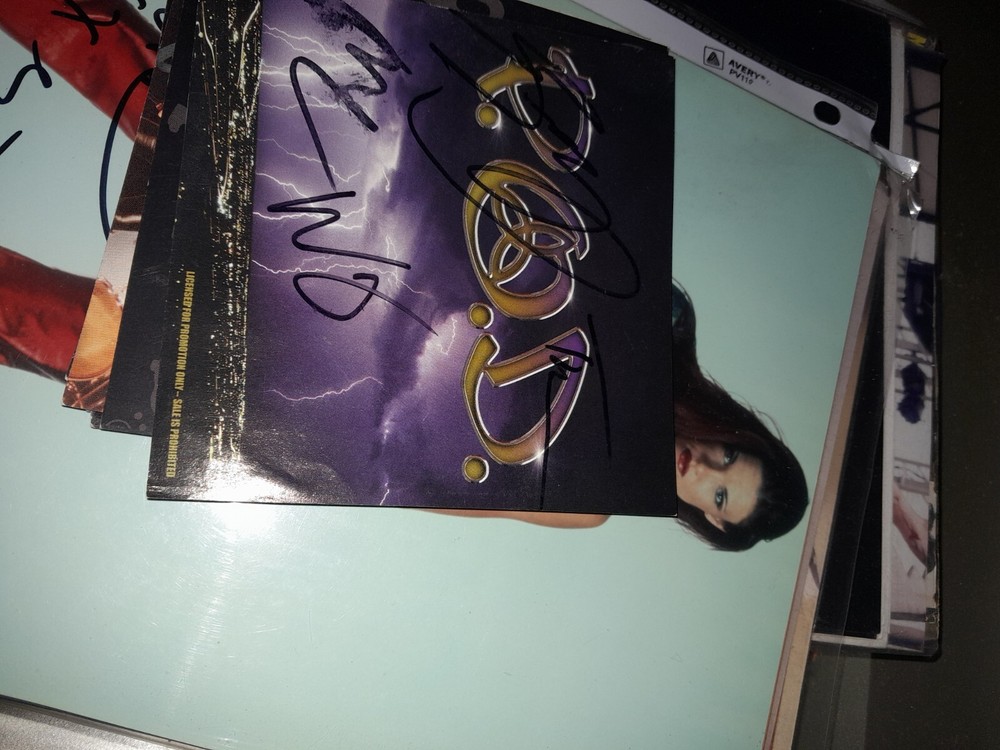 Pod Signed Cd Booklet P.o.d. Band Metal