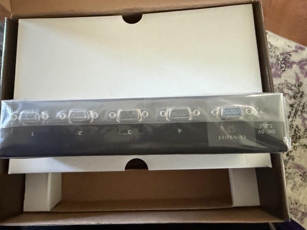 Monoprice 4Port USB PS2 Combo KVM Switch with Cables - NEW