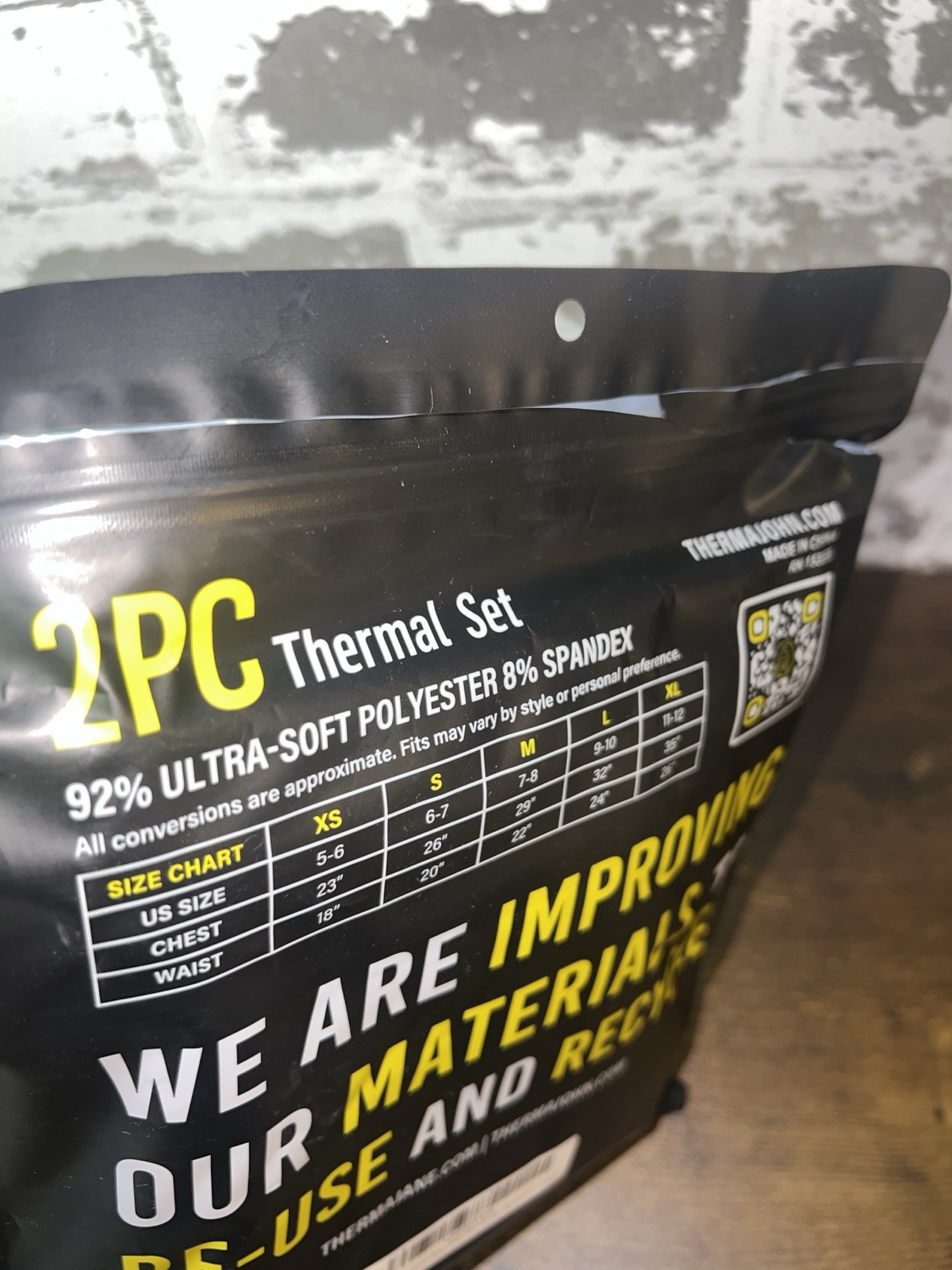 Thermajohn Boys Thermal Outfit Set Black XS New Without Tags