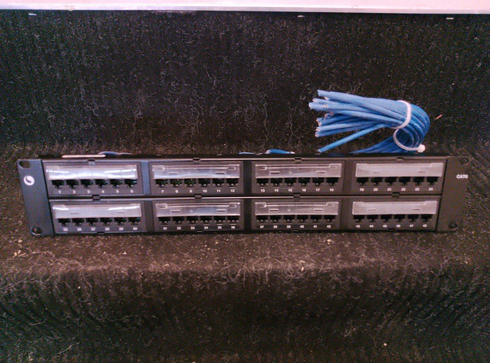 CommScope 760180059 Panel Module 48 Port Server Rack Cat5 Cat6 Cabinet Mount IT