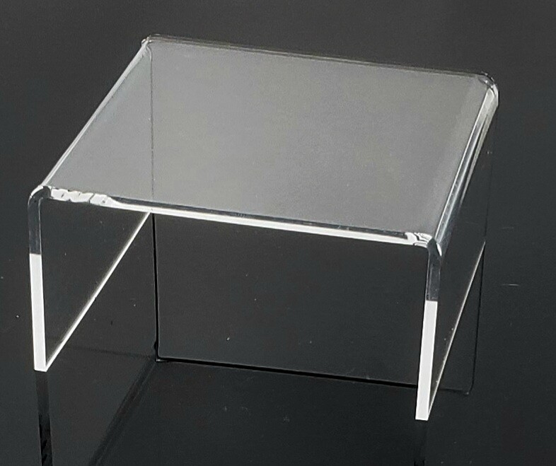 T'z Tagz Any 5-Inch-Deep Clear Acrylic Riser Display Stand New 2 Pack Variation