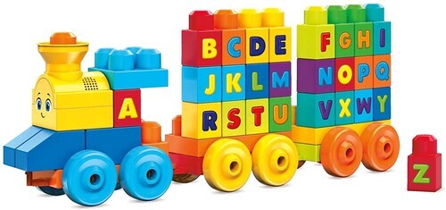 MEGA Brands - Build Basics ABC Learning Train [New Toy] Train , Toy, Brick