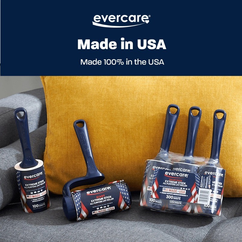 (2 pack) Evercare All-Purpose Giant 70 Layer T-Handle Lint Roller