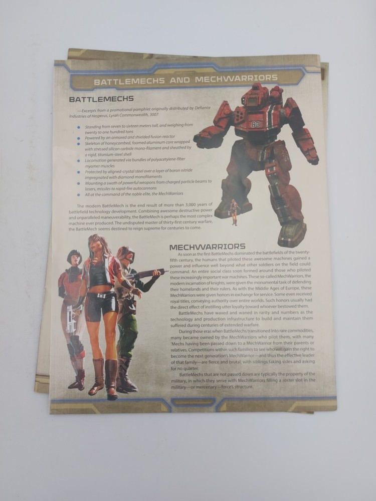 Beginner Box (2022) Battletech Miniatures Game Catalyst Game Labs Read Desc