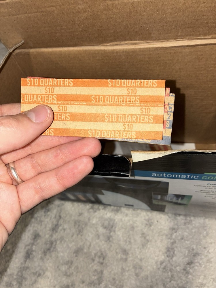 Emerson Automatic Coin Sorter w/ Wrappers & Box Untested