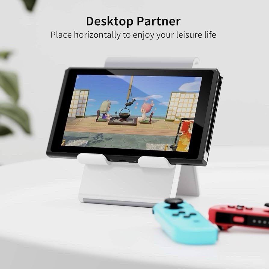 Adjustable Tablet Stand Holder Portable Foldable Desktop Stand Dock Plus Gray