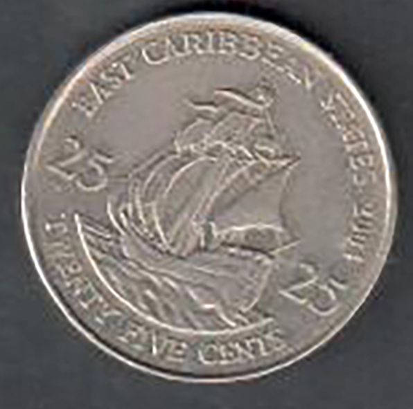 East Caribbean 25 Cent Coin - 2004 #2