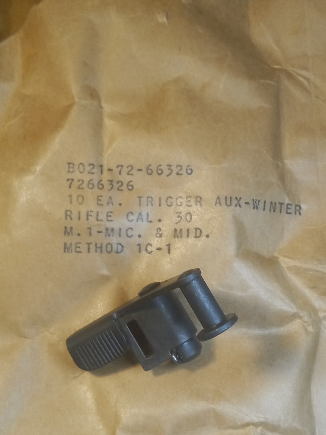 M1 Garand Trigger Winter USGI NOS