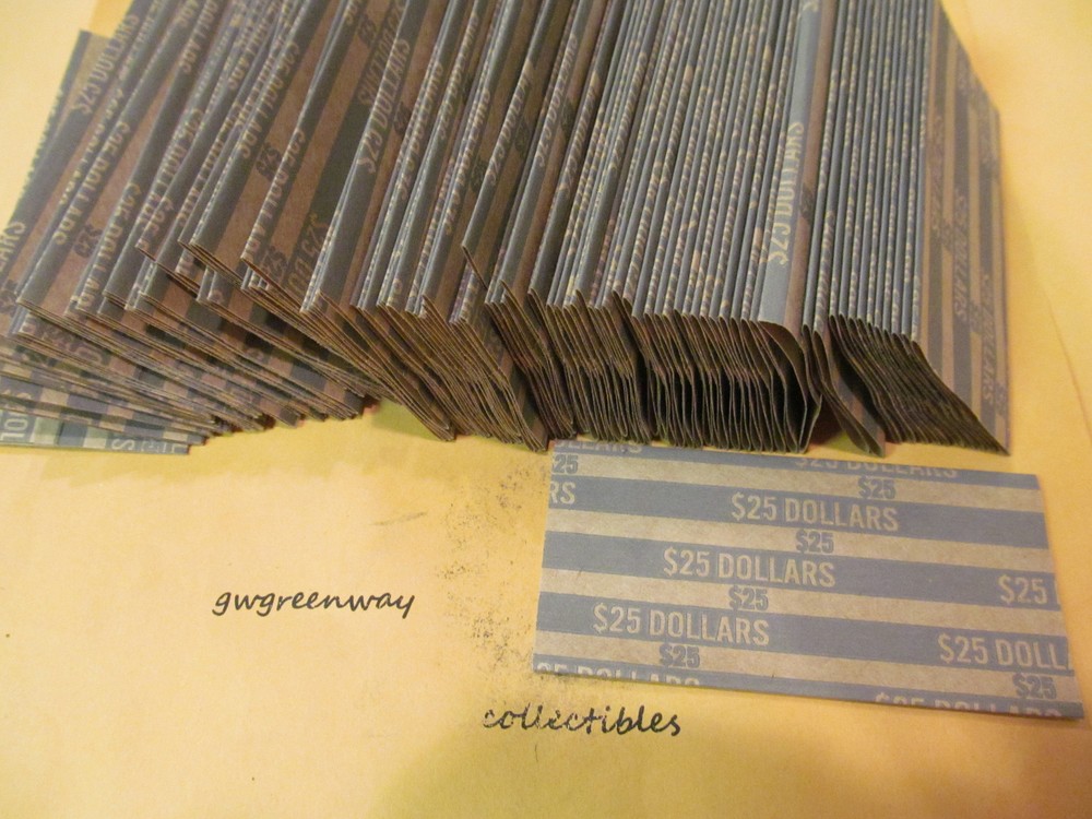 200  FLAT COIN WRAPPERS "SMALL DOLLAR"