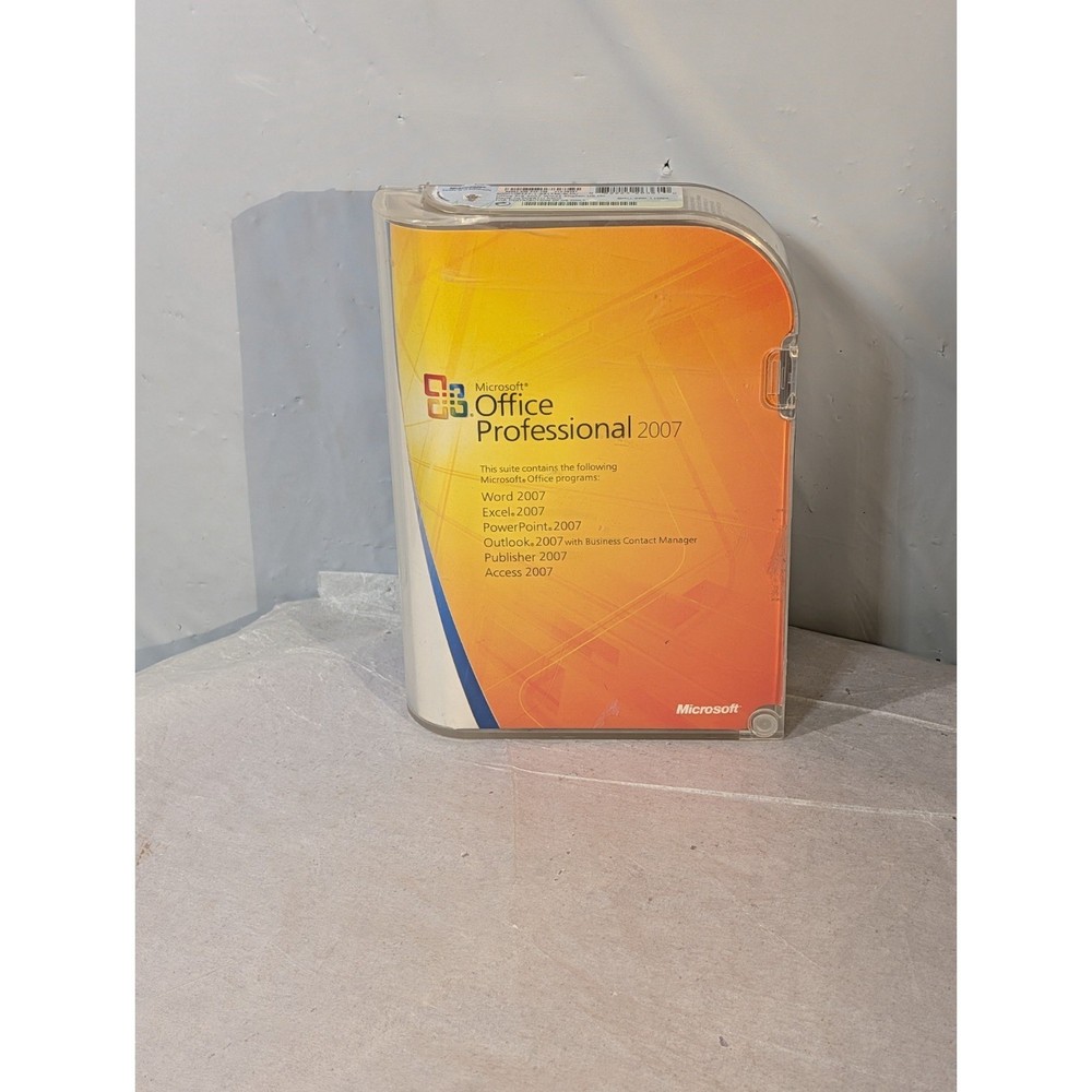 Microsoft Office Professional 2007 Windows Full Retail Version Open Box AS-IS