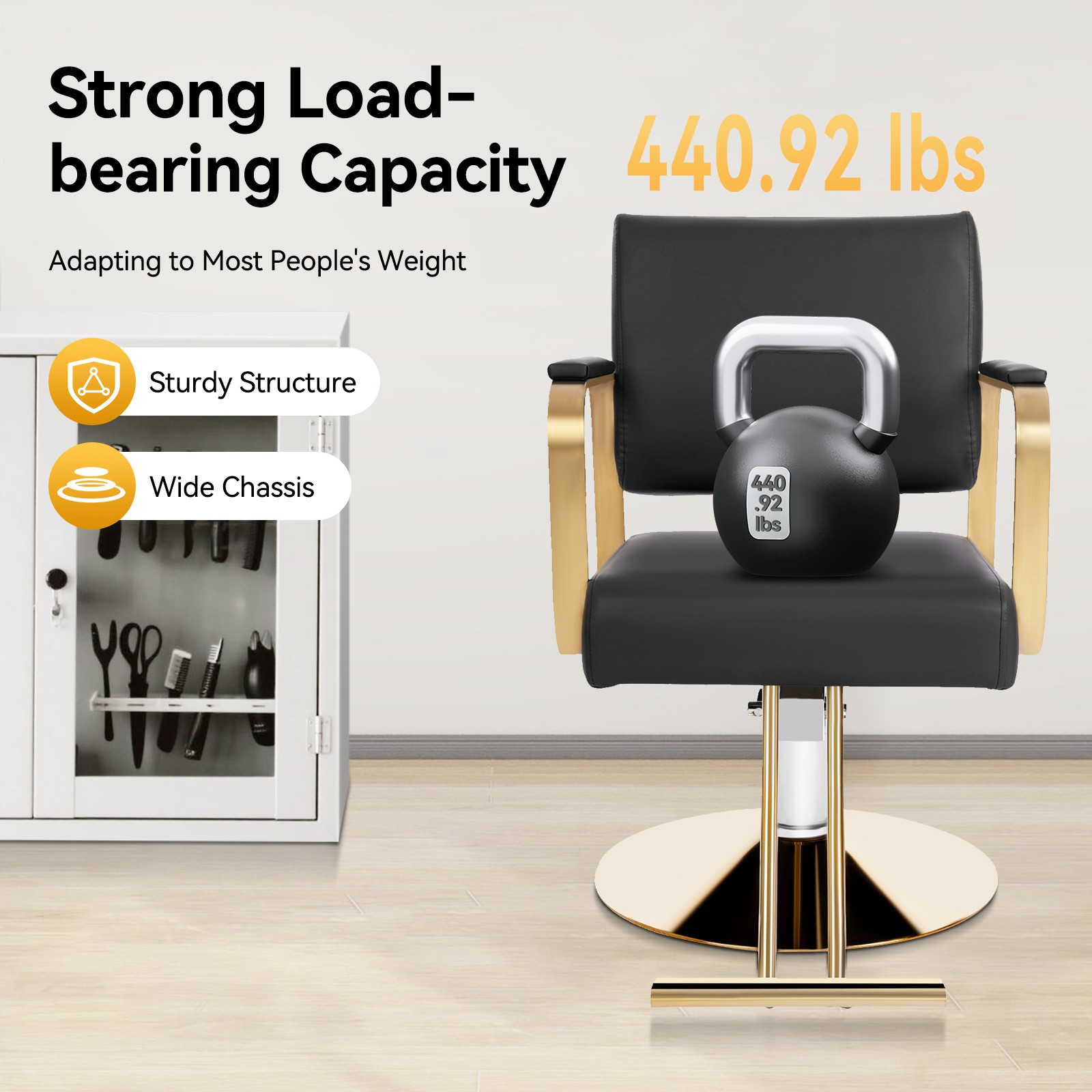 Hydraulic Barber Chair Adjustable Salon Beauty Spa Hair Styling Salon Chair