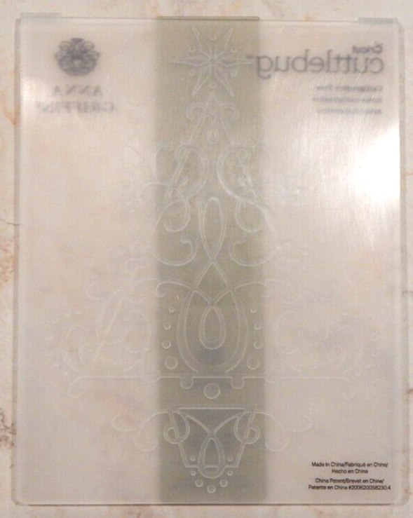 New Cricut Cuddlebug Anna Griffin Embossing Folder & Border "CALLIGRAPHIC TREE"
