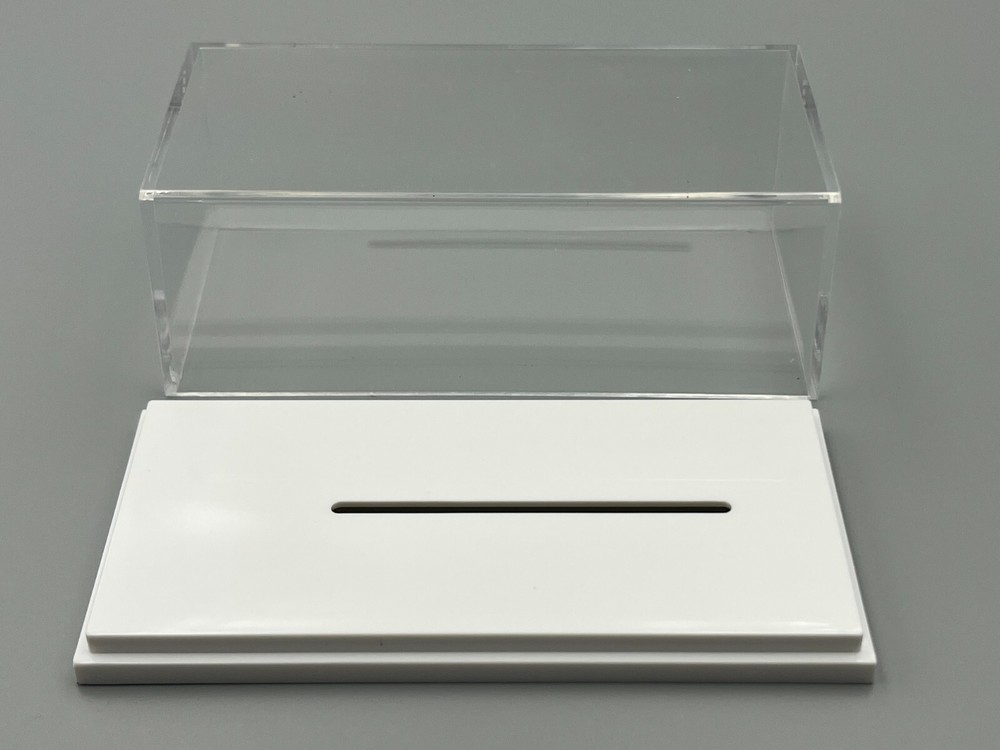 Quality Car Display Case White Plastic Base 1/64 scale
